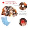 2-Pc,Bouffant Scrub Caps for Women,Beanie Hats with Buttons and Cotton Sweatband,Santa Claus Christmas Tree House view 2