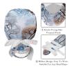 2-Pc,Gourd-Shaped Working Cap,Fisherman Hat with Buttons and Cotton Sweatband,Winter Forest Tree Elk view 4