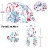 Nursing Hats,Working Cap with Buttons and Cotton Sweatband,Deer Bird Plant Flower view 2
