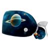 2-Pc,Gourd-Shaped Working Cap,Fisherman Hat with Buttons and Cotton Sweatband,Colorful Art Galaxy Planet Pattern view 1