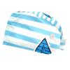 2-Pc,Bouffant Nurse Hats,Scrub Cap Adjustable Scrub Hats with Sweatband,Anchor Striped Bright Blue Marine view 1