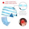 2-Pc,Bouffant Nurse Hats,Scrub Cap Adjustable Scrub Hats with Sweatband,Anchor Striped Bright Blue Marine view 2