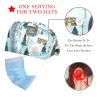 2-Pc,Bouffant Scrub Caps for Women,Beanie Hats with Buttons and Cotton Sweatband,Cartoon Train Railway Game Mat view 2