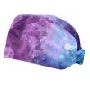 2-Pc,Bouffant Nurse Hats,Scrub Cap Adjustable Scrub Hats with Sweatband,Watercolor Painting view 1