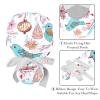 2-Pc,Gourd-Shaped Working Cap,Fisherman Hat with Buttons and Cotton Sweatband,Bird and Candy Snowflake view 4