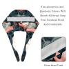 2-Pc,Bouffant Nurse Hats,Scrub Cap Adjustable Scrub Hats with Sweatband,Flamingo and Tropical Plants view 4