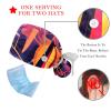 2-Pc,Gourd-Shaped Working Cap,Fisherman Hat with Buttons and Cotton Sweatband,Abstract Jazz Art Music Instruments view 3