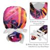 2-Pc,Gourd-Shaped Working Cap,Fisherman Hat with Buttons and Cotton Sweatband,Abstract Jazz Art Music Instruments view 4
