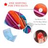 2-Pc,Gourd-Shaped Working Cap,Fisherman Hat with Buttons and Cotton Sweatband,Abstract Rainbow Colorful Pattern view 3