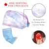 2-Pc,Bouffant Nurse Hats,Scrub Cap Adjustable Scrub Hats with Sweatband,Bright Pink Watercolor view 2