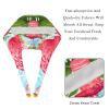 2-Pc,Bouffant Nurse Hats,Scrub Cap Adjustable Scrub Hats with Sweatband,Tropical Juice Flamingo Party view 4