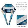 2-Pc,Bouffant Nurse Hats,Scrub Cap Adjustable Scrub Hats with Sweatband,Full Moon Ocean Dolphins view 4