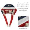 2-Pc,Bouffant Nurse Hats,Scrub Cap Adjustable Scrub Hats with Sweatband,America Canada Flag Retro view 4