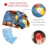 2-Pc,Bouffant Nurse Hats,Scrub Cap Adjustable Scrub Hats with Sweatband,Abstract Blue Crab Painting view 2