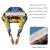 2-Pc,Bouffant Nurse Hats,Scrub Cap Adjustable Scrub Hats with Sweatband,Abstract Blue Crab Painting view 4