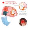 2-Pc,Bouffant Nurse Hats,Scrub Cap Adjustable Scrub Hats with Sweatband,Cartoon Animals Forest Winter view 2