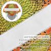 2-Pc,Gourd-Shaped Working Cap,Fisherman Hat with Buttons and Cotton Sweatband,Vintage Texture Sunflower view 2