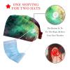 2-Pc,Bouffant Nurse Hats,Scrub Cap Adjustable Scrub Hats with Sweatband,Abstract Galaxy Nebula view 2