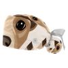 2-Pc,Gourd-Shaped Working Cap,Fisherman Hat with Buttons and Cotton Sweatband,Cartoon Cute Dogs Paw Prints view 1