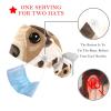 2-Pc,Gourd-Shaped Working Cap,Fisherman Hat with Buttons and Cotton Sweatband,Cartoon Cute Dogs Paw Prints view 3