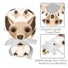 2-Pc,Gourd-Shaped Working Cap,Fisherman Hat with Buttons and Cotton Sweatband,Cartoon Cute Dogs Paw Prints view 4