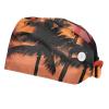 2-Pc,Bouffant Nurse Hats,Scrub Cap Adjustable Scrub Hats with Sweatband,Tropical Sunset Palm Tree view 1