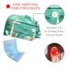 2-Pc,Bouffant Nurse Hats,Scrub Cap Adjustable Scrub Hats with Sweatband,Anchor Retro Nautical view 2