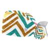 YTYVAGT 2-Pc,Gourd-Shaped Working Cap,Fisherman Hat with Buttons and Cotton Sweatband,Colorful Bright Stripes view 1