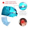 2-Pc,Bouffant Nurse Hats,Scrub Cap Adjustable Scrub Hats with Sweatband,Blue Fantasy Butterfly Ocean view 2