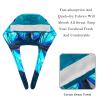 2-Pc,Bouffant Nurse Hats,Scrub Cap Adjustable Scrub Hats with Sweatband,Blue Fantasy Butterfly Ocean view 4