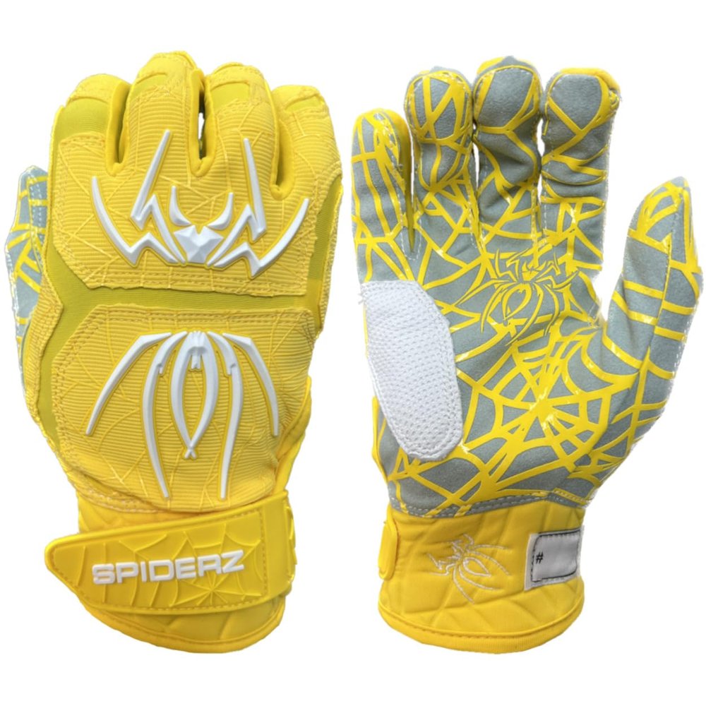 2022 Spiderz HYBRID Batting Gloves - Black Vice