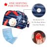 2-Pc,Bouffant Nurse Hats,Scrub Cap Adjustable Scrub Hats with Sweatband,Anchor Shell Starfish Stripes view 2