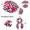 Nurse Scrub Caps,Scrub Hats with Buttons and Cotton Sweatband,Abstract Pink Modern Geometric view 2