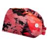 2-Pc,Bouffant Nurse Hats,Scrub Cap Adjustable Scrub Hats with Sweatband,Bloom and Tower view 1