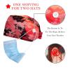 2-Pc,Bouffant Nurse Hats,Scrub Cap Adjustable Scrub Hats with Sweatband,Bloom and Tower view 2