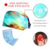 2-Pc,Bouffant Nurse Hats,Scrub Cap Adjustable Scrub Hats with Sweatband,Amazing Galaxy Stars Nebula Space view 2