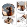2-Pc,Gourd-Shaped Working Cap,Fisherman Hat with Buttons and Cotton Sweatband,Funny African Animal Horse view 4