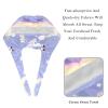 2-Pc,Bouffant Nurse Hats,Scrub Cap Adjustable Scrub Hats with Sweatband,Cloud Rainbow and Unicorn view 4