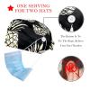 2-Pc,Bouffant Nurse Hats,Scrub Cap Adjustable Scrub Hats with Sweatband,Black White Graffiti Pineapple view 2
