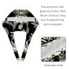 2-Pc,Bouffant Nurse Hats,Scrub Cap Adjustable Scrub Hats with Sweatband,Black White Graffiti Pineapple view 4