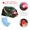 2-Pc,Bouffant Nurse Hats,Scrub Cap Adjustable Scrub Hats with Sweatband,Abstract Red and Green Flowers view 2