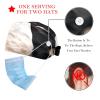 2-Pc,Bouffant Nurse Hats,Scrub Cap Adjustable Scrub Hats with Sweatband,Black Cat Kitten view 2