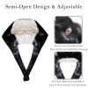 2-Pc,Bouffant Nurse Hats,Scrub Cap Adjustable Scrub Hats with Sweatband,Black Cat Kitten view 3