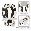 2-Pc,Gourd-Shaped Working Cap,Fisherman Hat with Buttons and Cotton Sweatband,Animal Cow Print view 4
