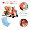 2-Pc,Bouffant Nurse Hats,Scrub Cap Adjustable Scrub Hats with Sweatband,Abstract People Face Geometry view 2