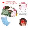 2-Pc,Bouffant Nurse Hats,Scrub Cap Adjustable Scrub Hats with Sweatband,Flowers Floral and Leaves view 2
