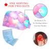 2-Pc,Bouffant Nurse Hats,Scrub Cap Adjustable Scrub Hats with Sweatband,Watercolor Gradient Color Hearts view 2