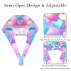 2-Pc,Bouffant Nurse Hats,Scrub Cap Adjustable Scrub Hats with Sweatband,Watercolor Gradient Color Hearts view 3