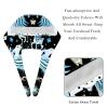2-Pc,Bouffant Nurse Hats,Scrub Cap Adjustable Scrub Hats with Sweatband,Unicorn Blue Background view 4