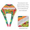 2-Pc,Bouffant Nurse Hats,Scrub Cap Adjustable Scrub Hats with Sweatband,Colored Forest Tree Fox view 4